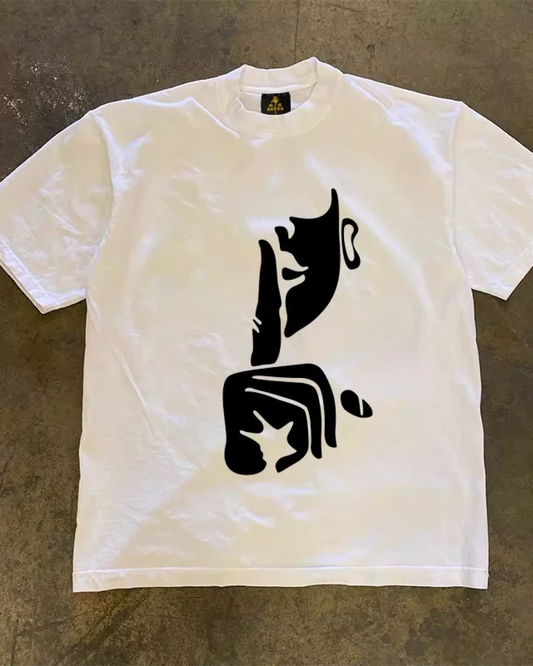 フェイスデザインTシャツ L0538