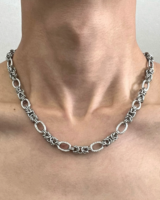シルバーコネクトネックレス　L0546