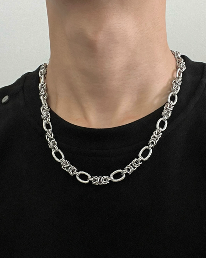 シルバーコネクトネックレス　L0546