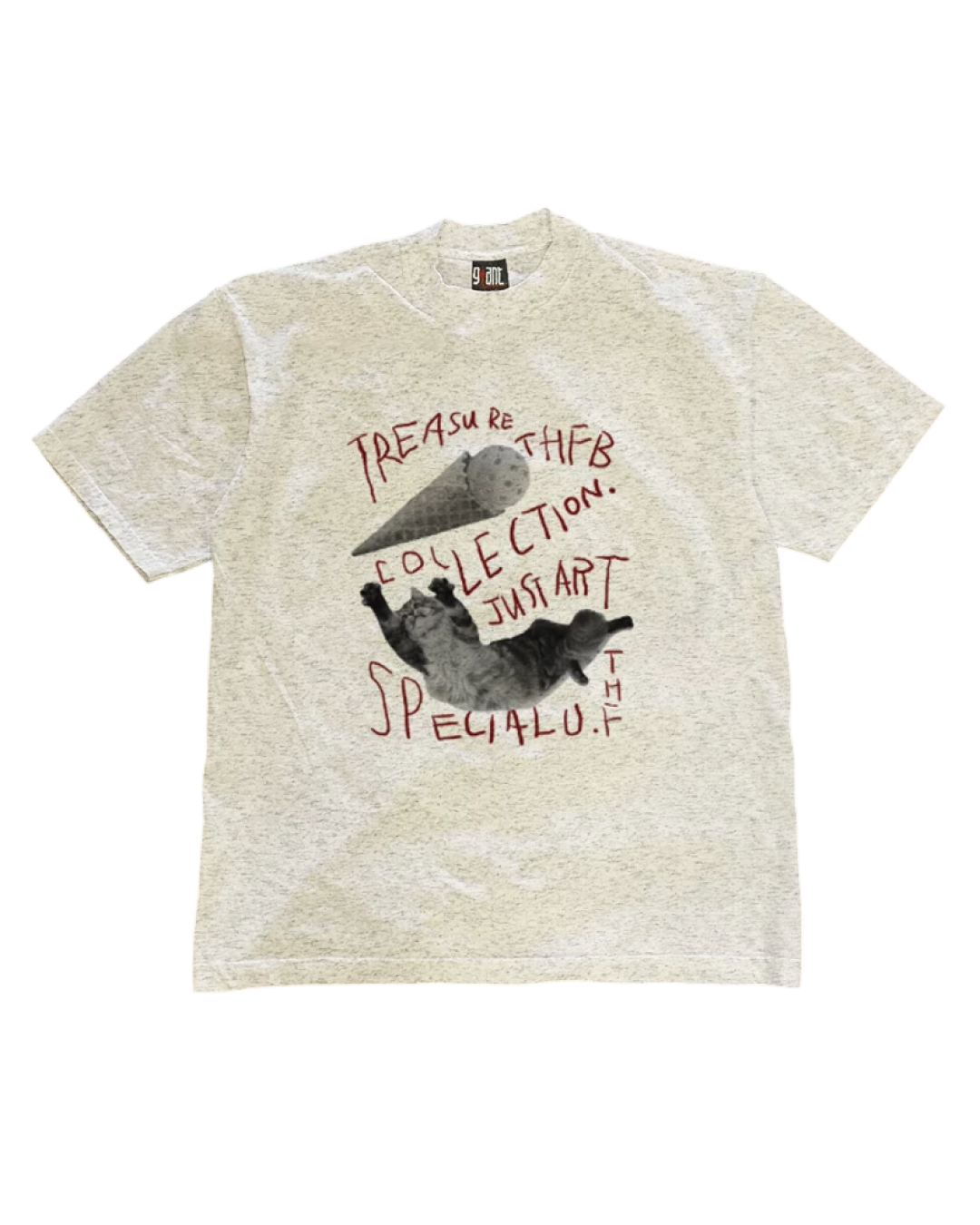 キャットレタリングTシャツ L0555