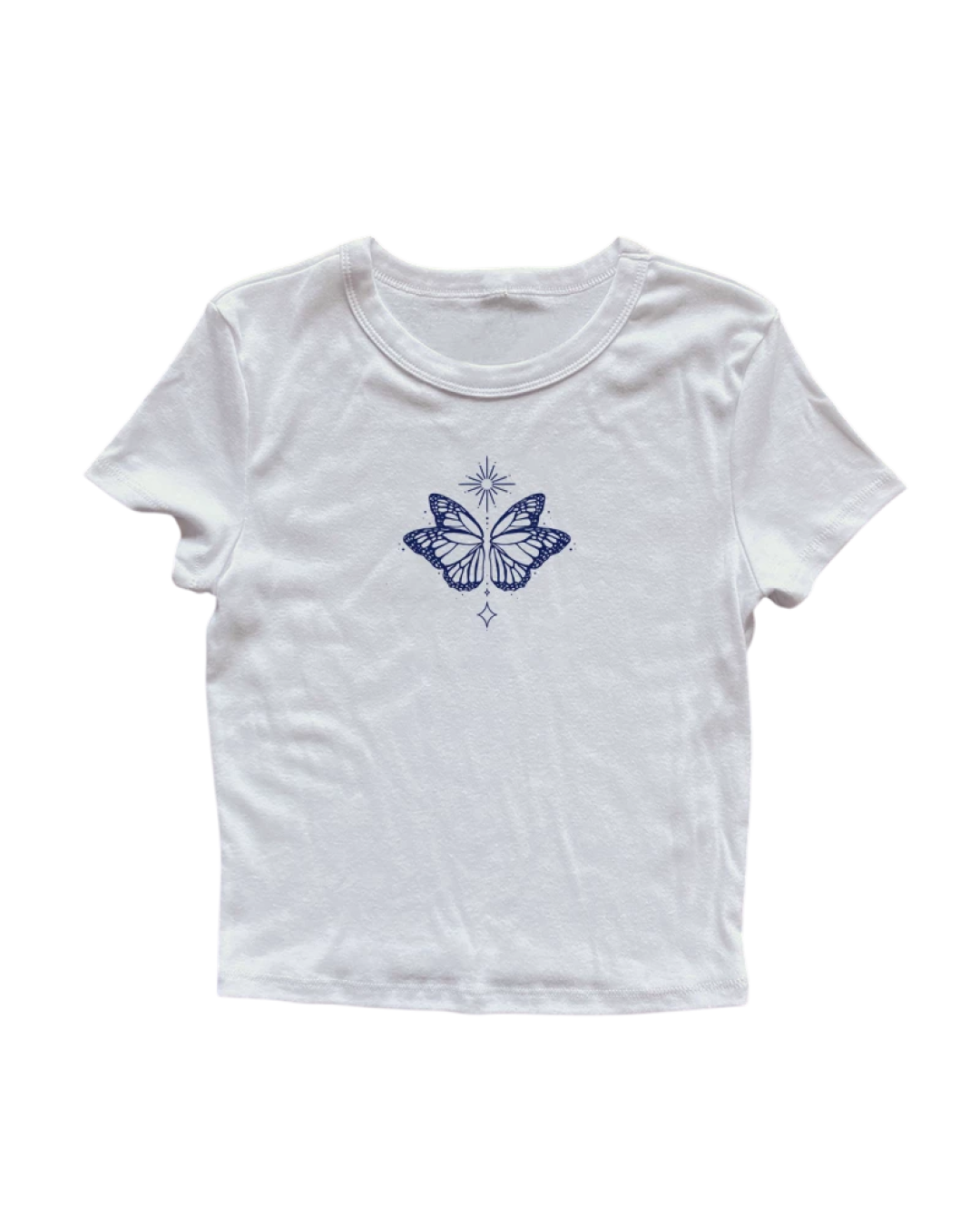 チェストバタフライデザインTシャツ L0556