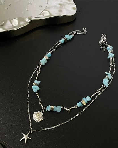 シーチャームネックレス　L0560