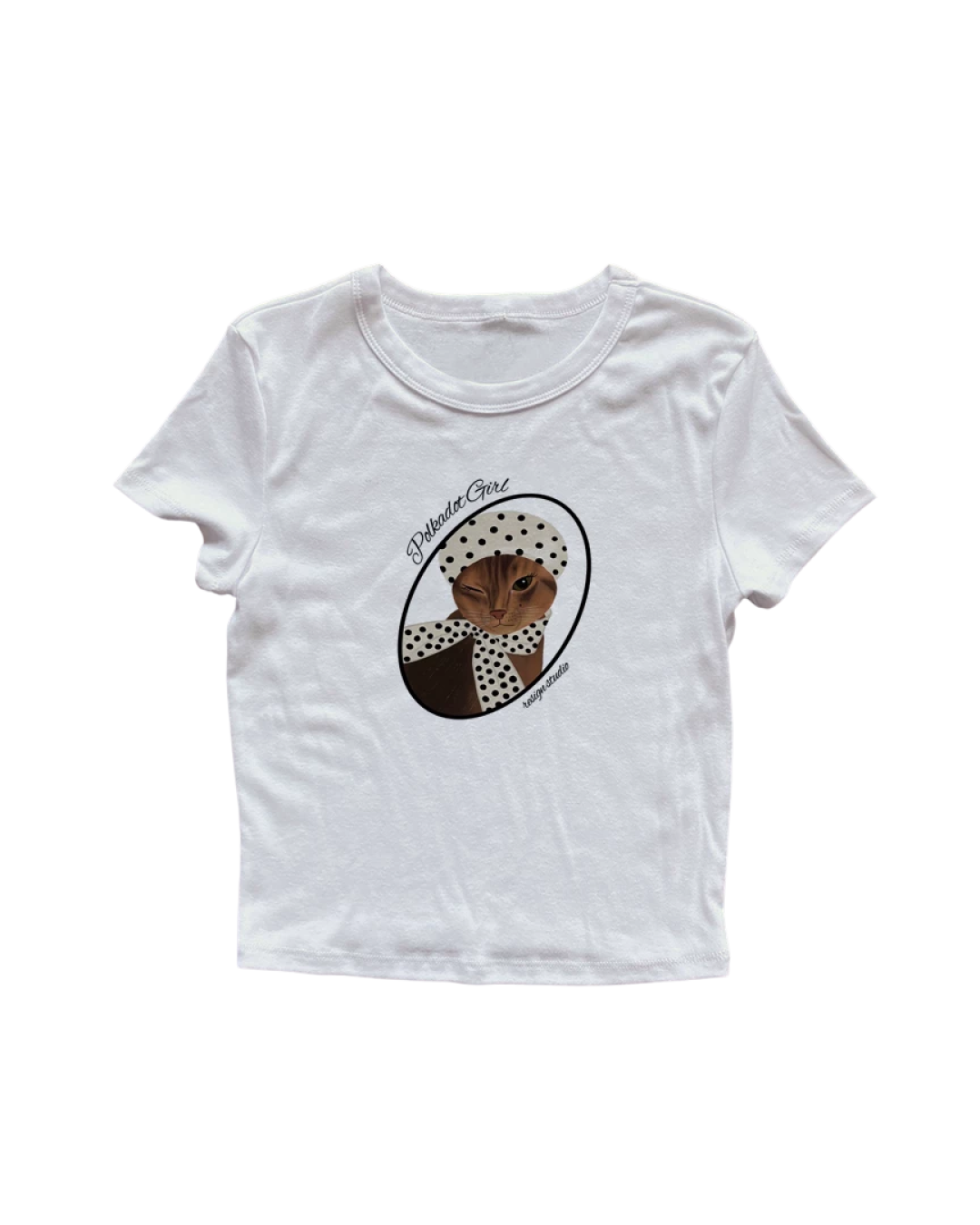 サークルキャットTシャツ L0568