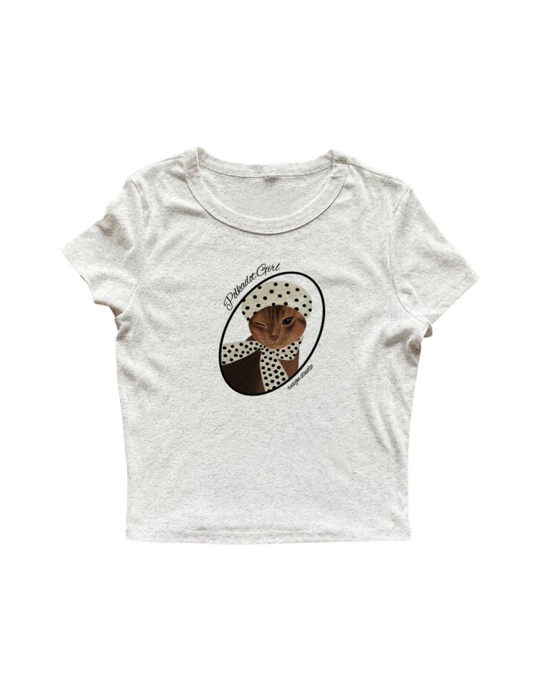 サークルキャットTシャツ L0568