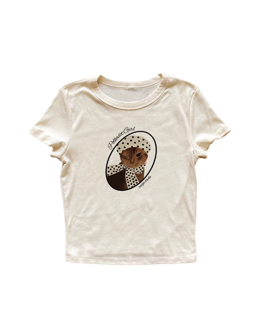 サークルキャットTシャツ L0568