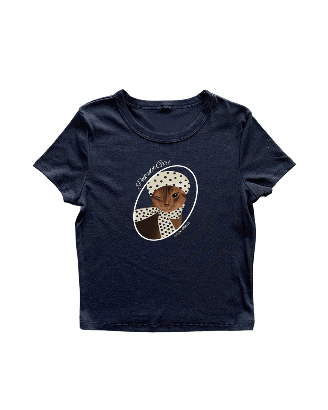 サークルキャットTシャツ L0568
