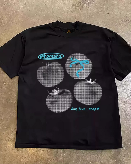 トマトデザインTシャツ L0572