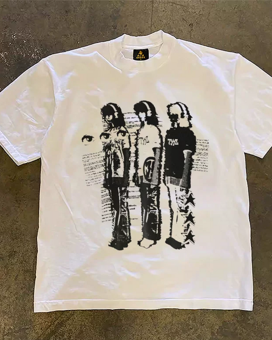 ヘッドフォンヒューマンTシャツ L0574