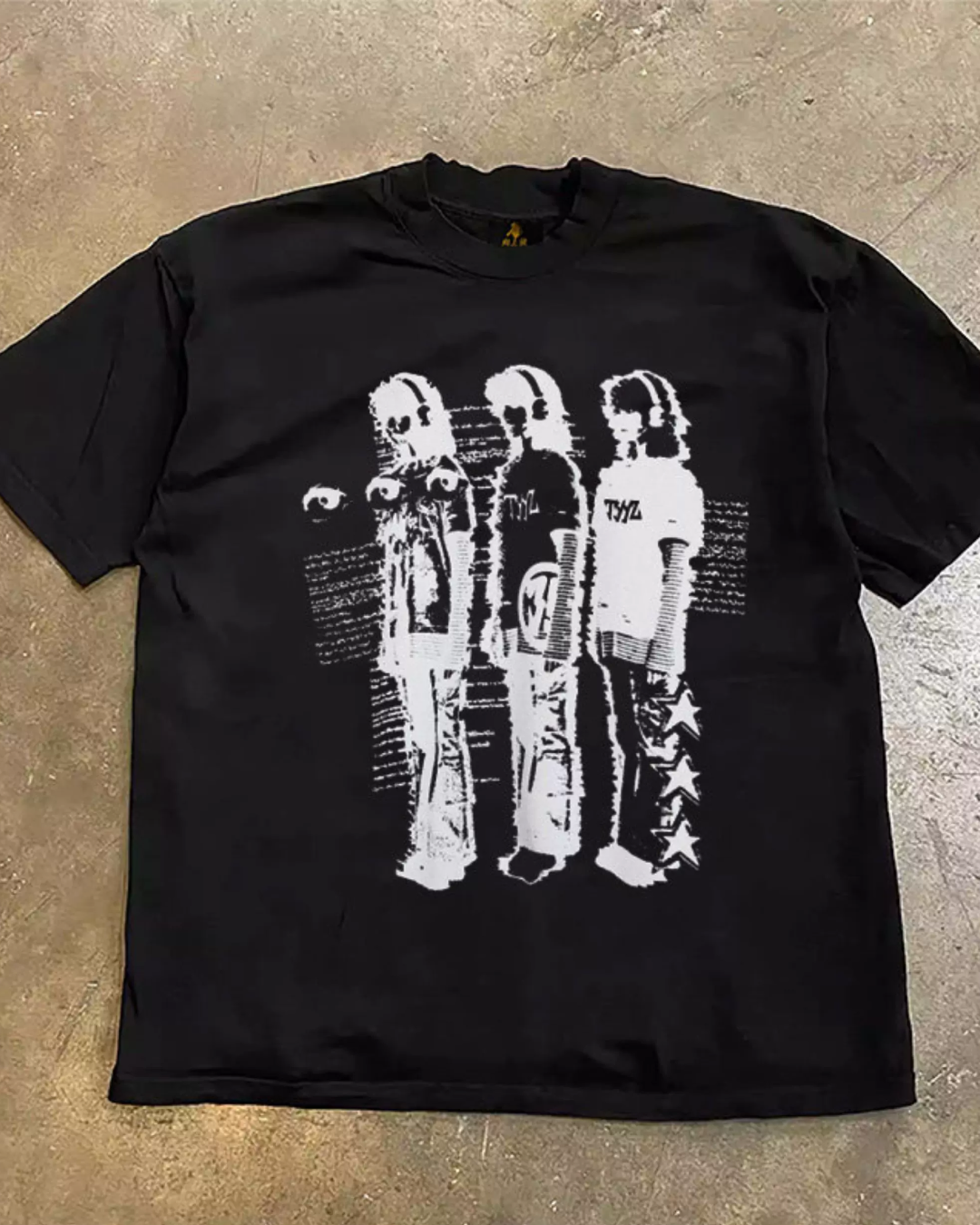 ヘッドフォンヒューマンTシャツ L0574