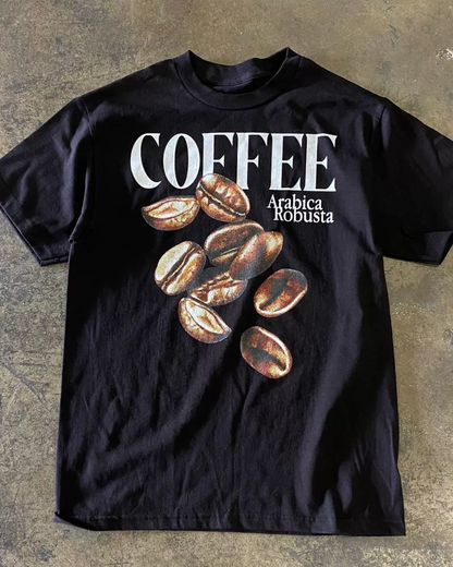 コーヒーデザインTシャツ L0602