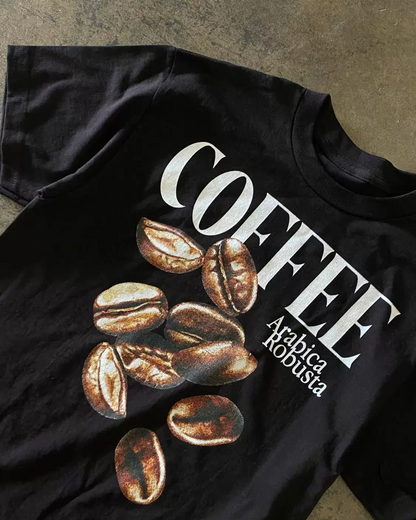 コーヒーデザインTシャツ L0602