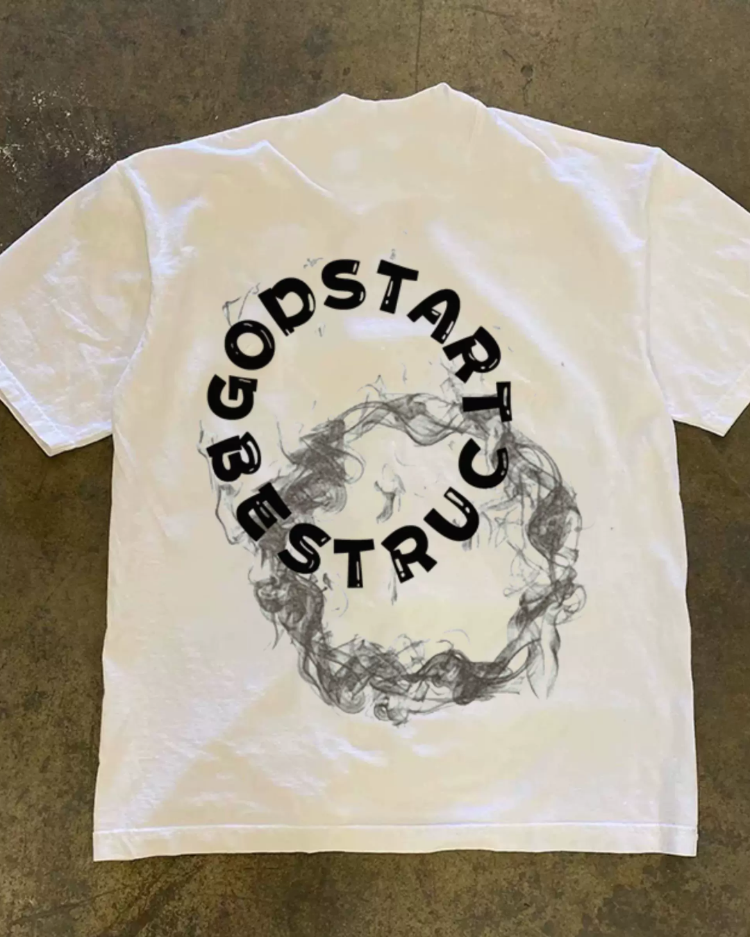 スモークサークルTシャツ L0614