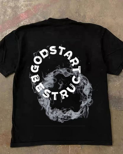 スモークサークルTシャツ L0614