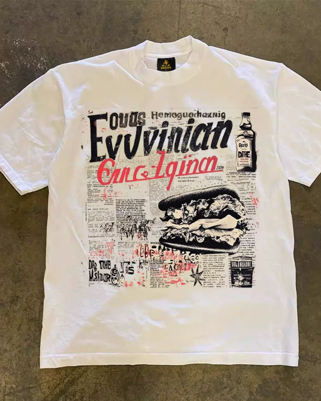 ニュースペーパーTシャツ L0616
