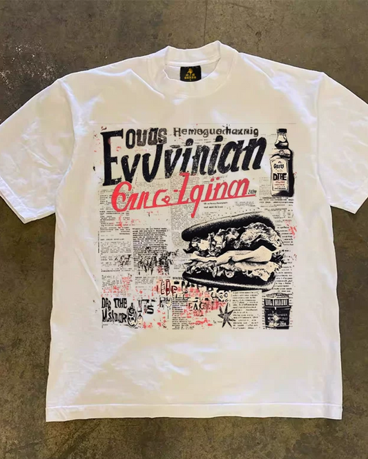 ニュースペーパーTシャツ L0616
