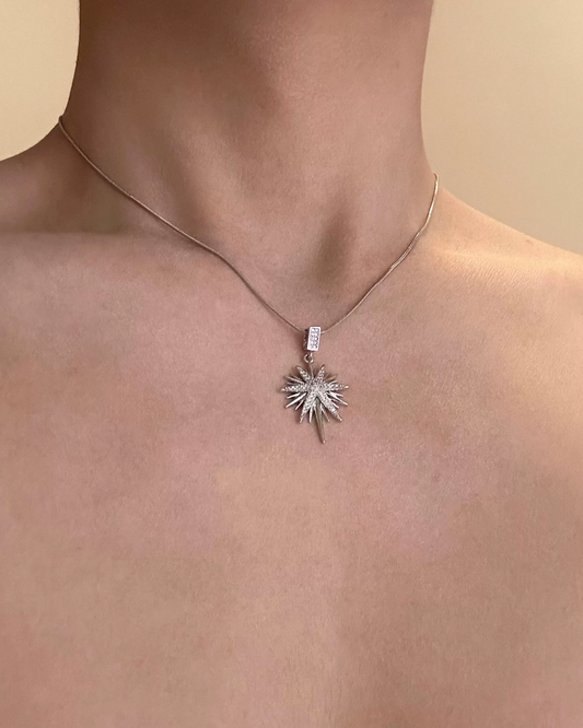 スパイキーチャームネックレス　L0621
