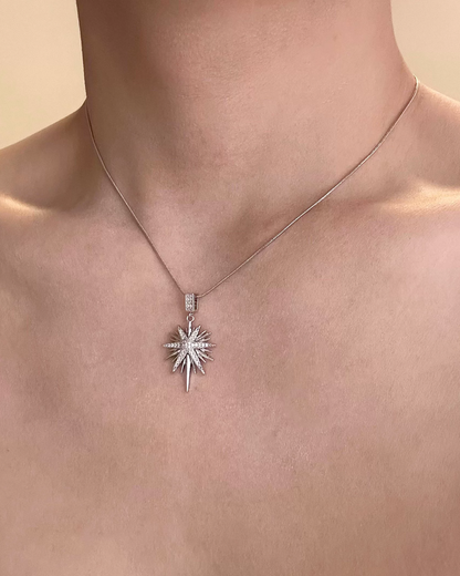 スパイキーチャームネックレス　L0621