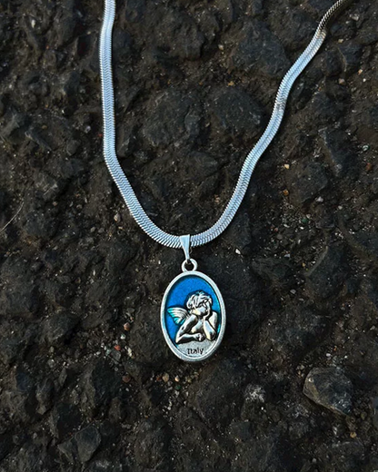 カラーデザインプレートネックレス　L0622