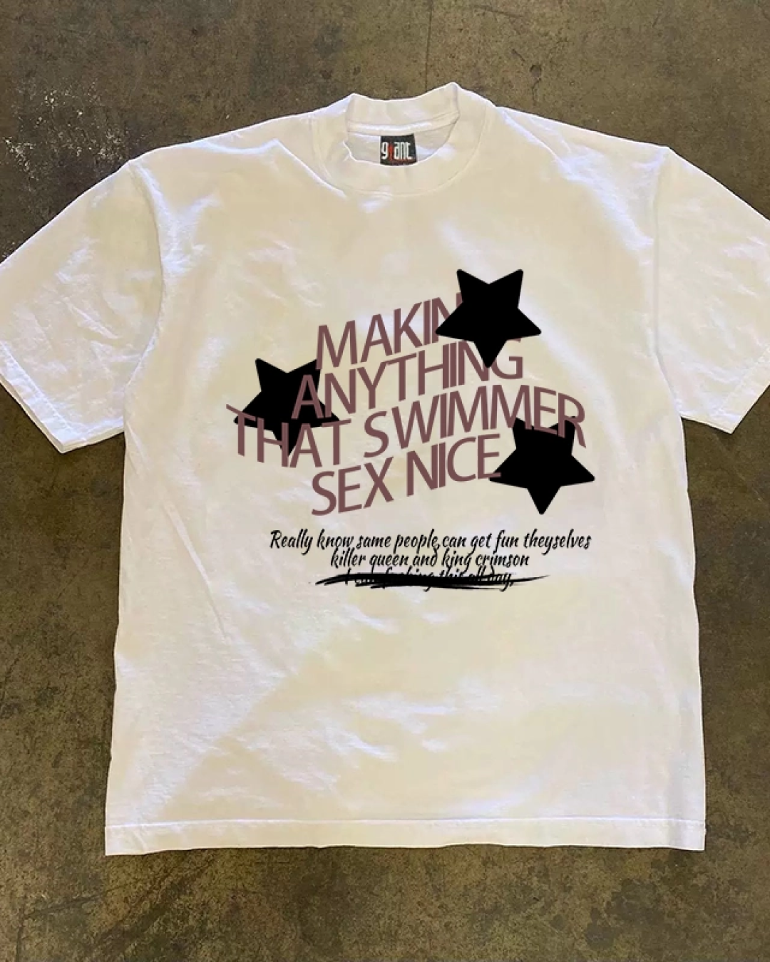スターレタリングTシャツ L0628
