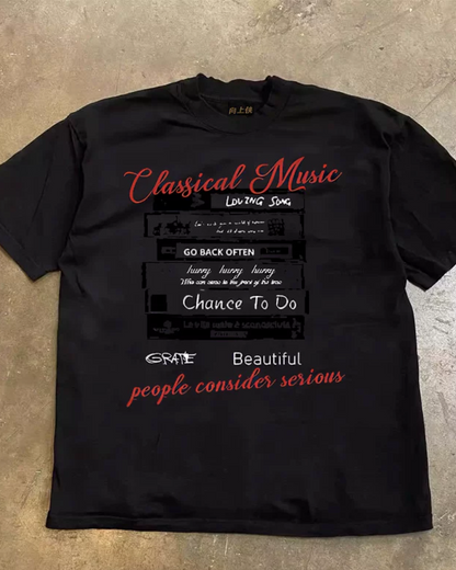 ステレオデザインTシャツ L0640