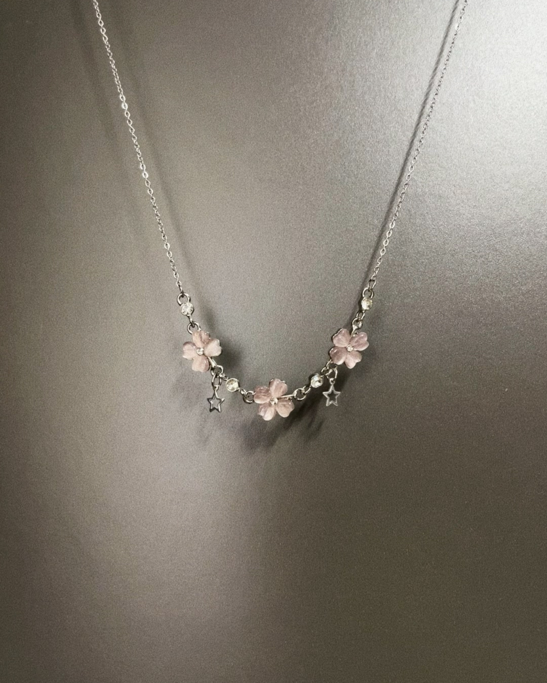 カラークローバーネックレス　L0652