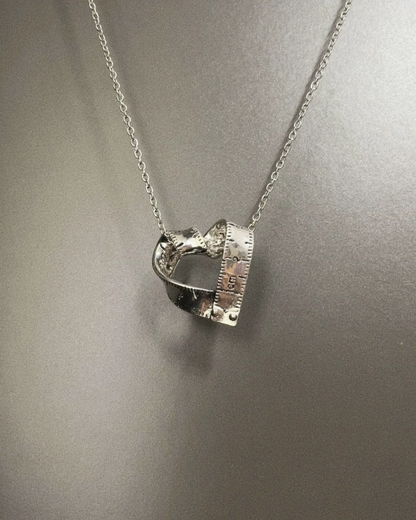 メジャーシルバーハートネックレス　L0723