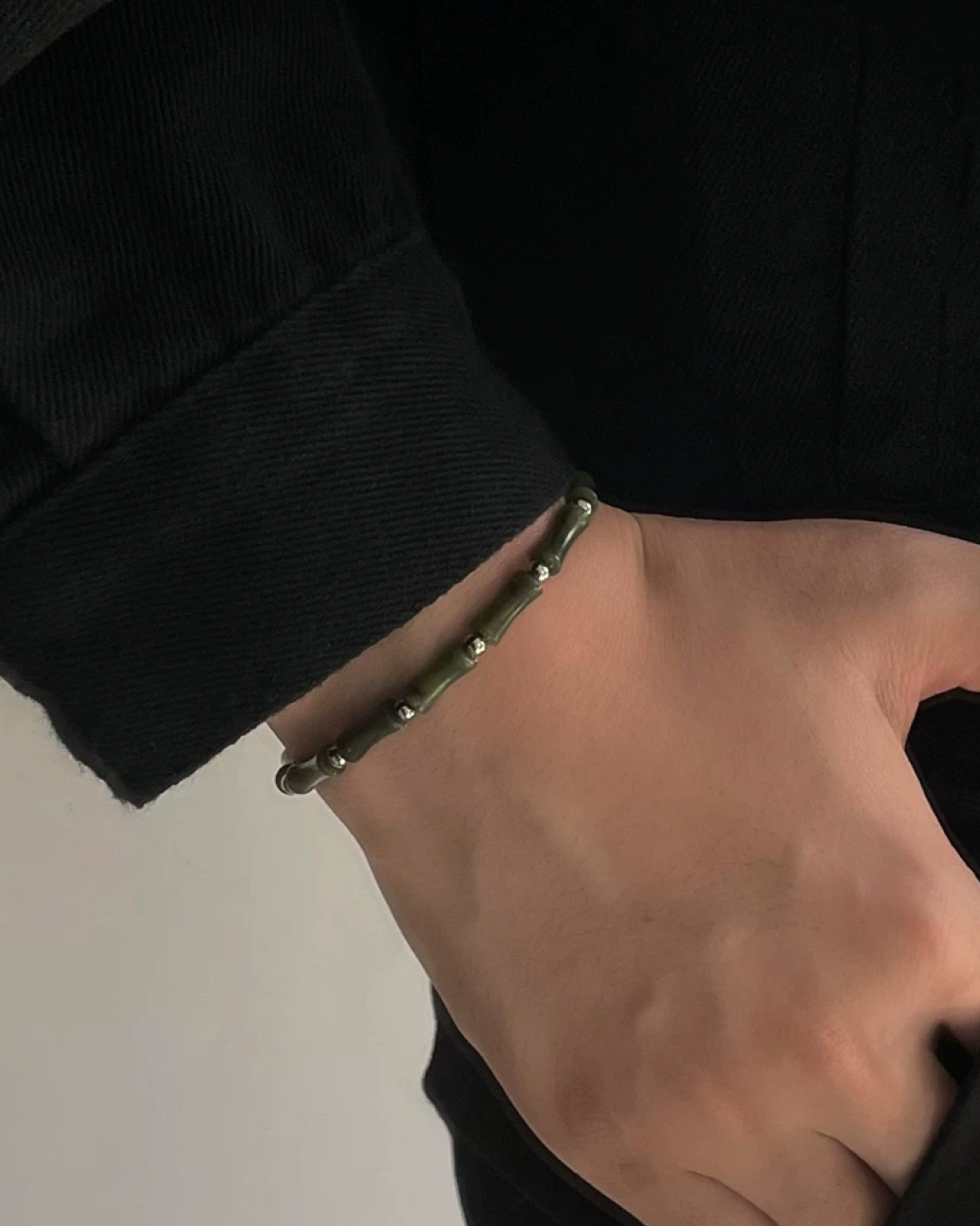 グリーンデザインブレスレット　L0724