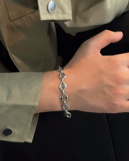 アクセントコネクトデザインブレスレット　L0728
