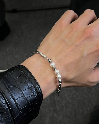 シルバーボールブレスレット　L0733