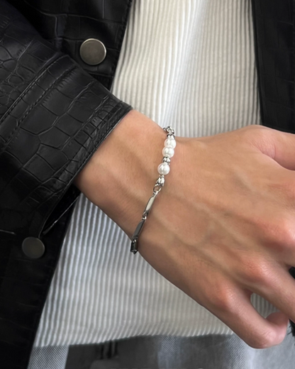 シルバーボールブレスレット　L0733