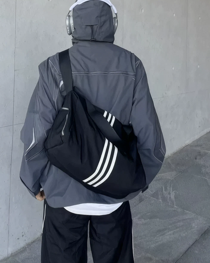 ラインボストンバッグ　L0742