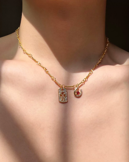 ゴールドデザインネックレス　L0773
