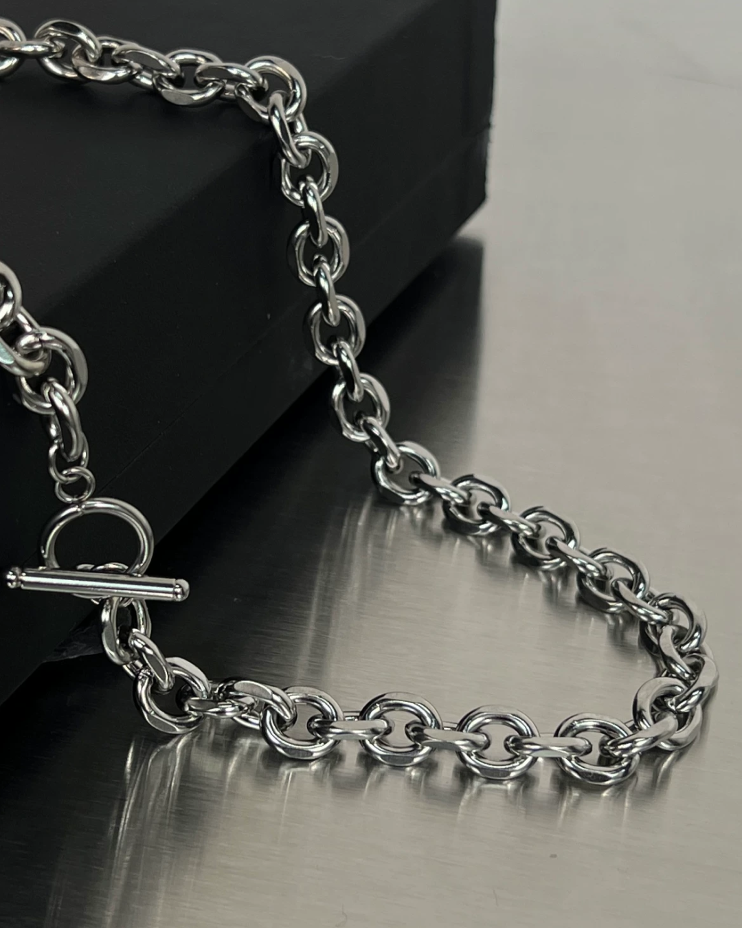 シルバーコネクトデザインネックレス　L0774