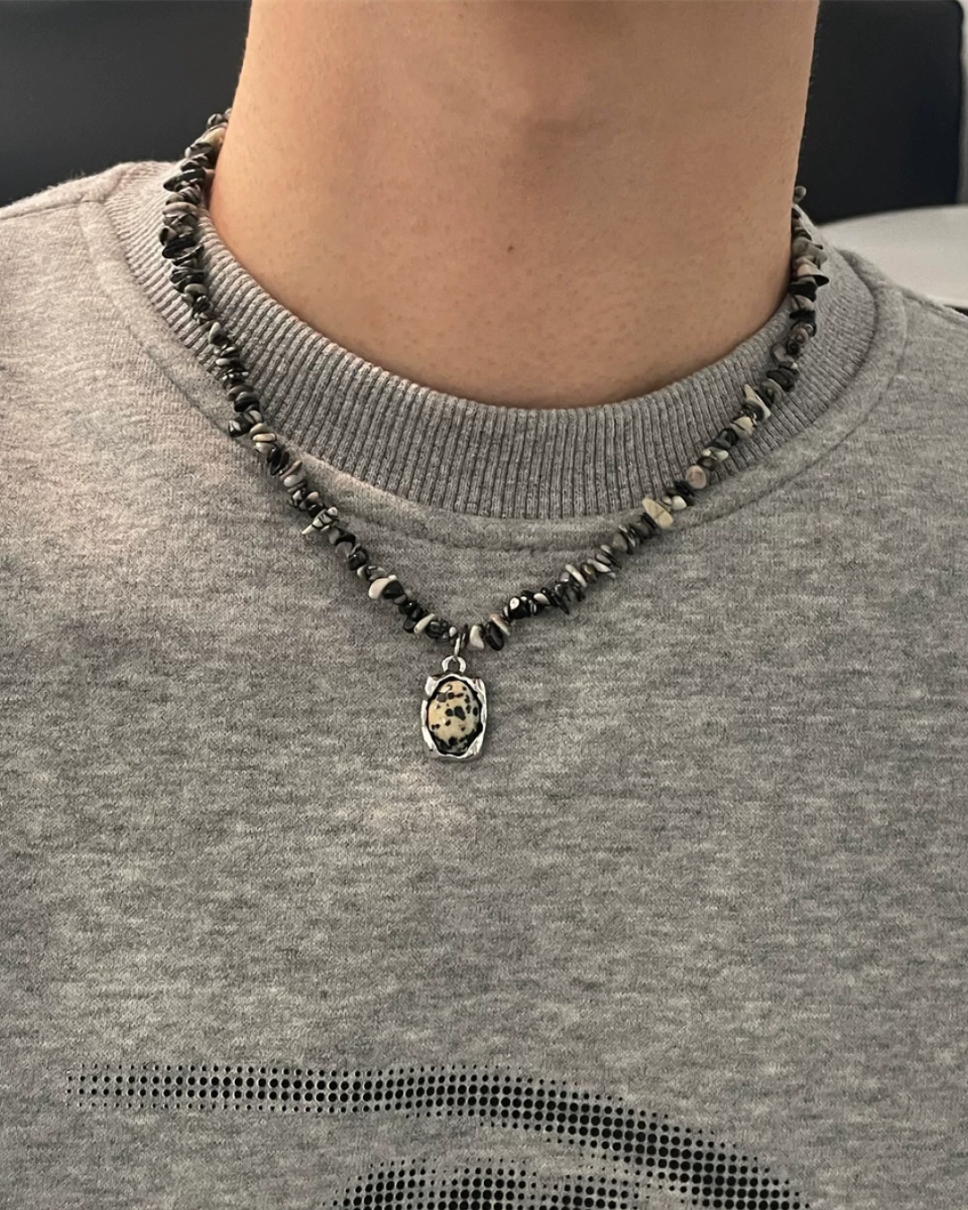 ストーンデザインネックレス　L0784