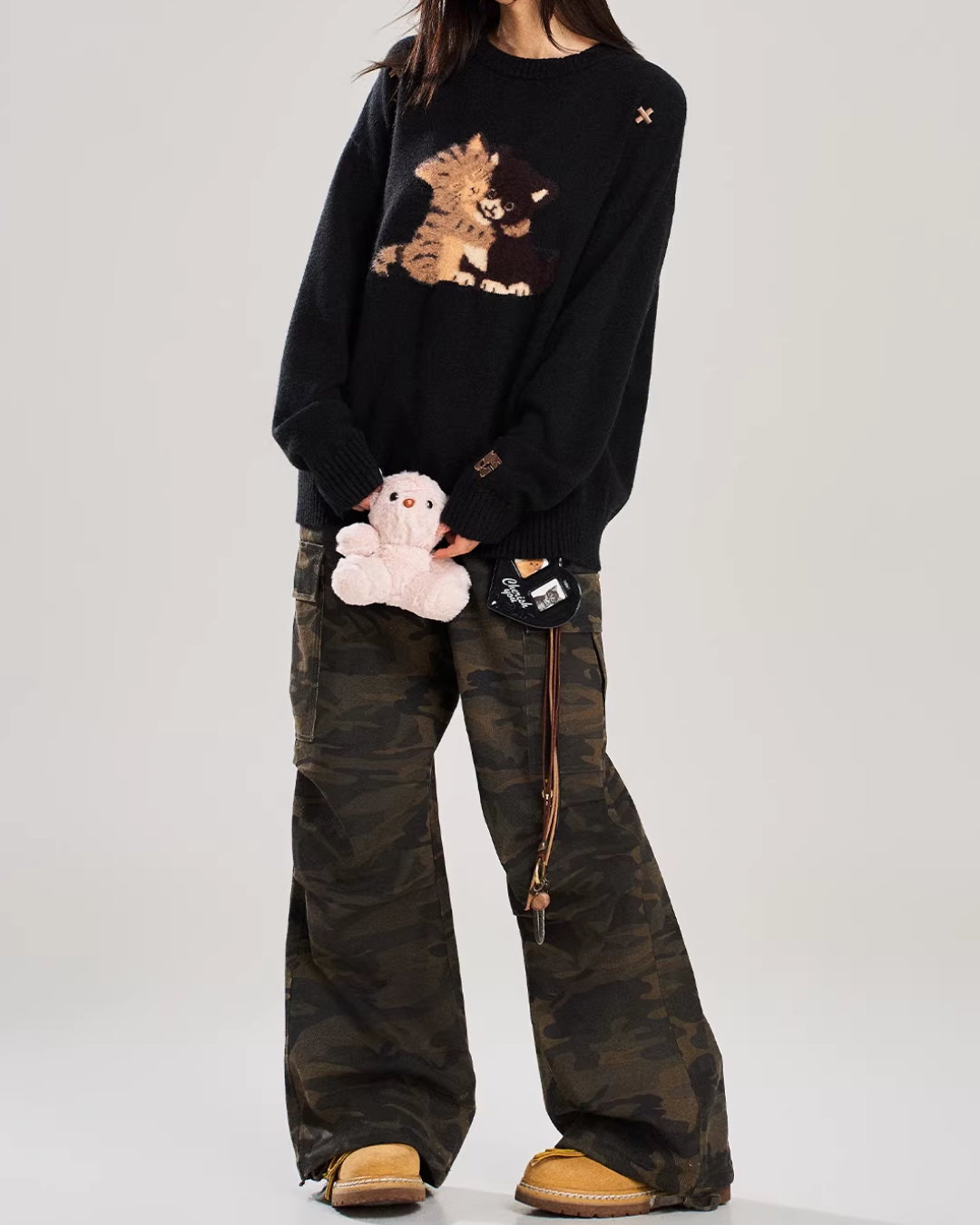 キャットデザインニット　MN0026