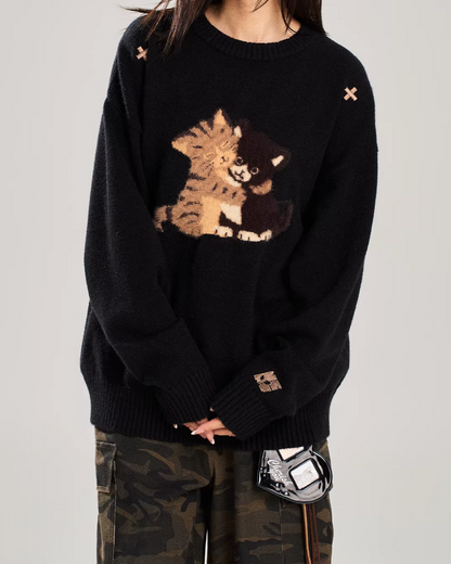 キャットデザインニット　MN0026