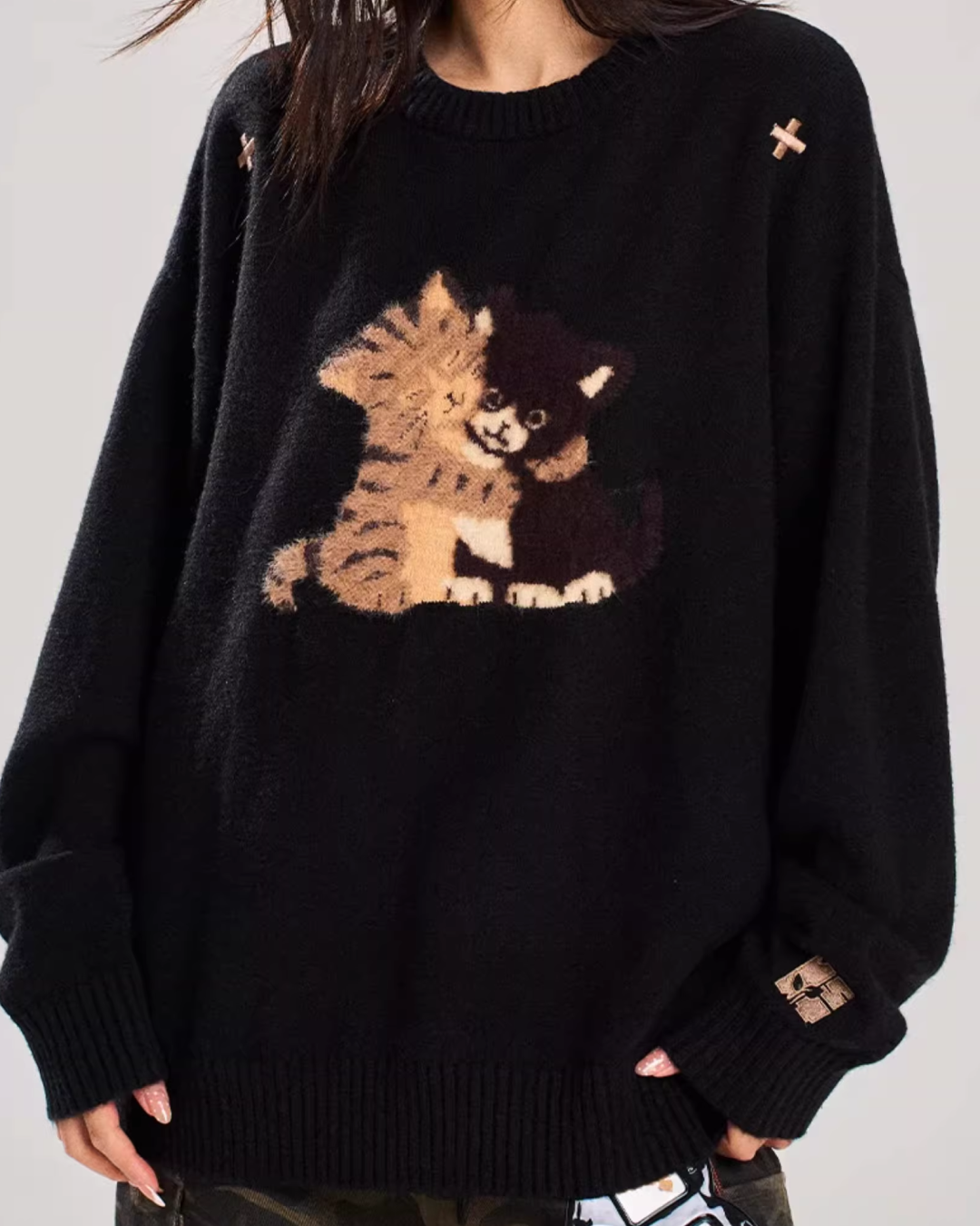 キャットデザインニット　MN0026
