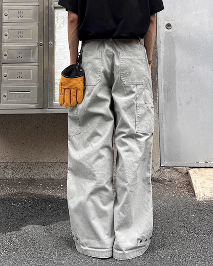 ダブルニーペイントデニムパンツ　SO0003