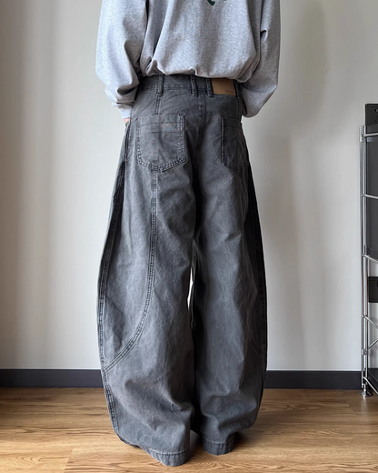ボタンフライワイドパンツ　SO0014