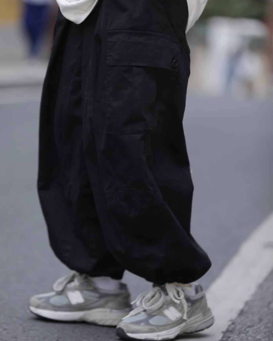 ドローストリングワイドカーゴパンツ Z0061